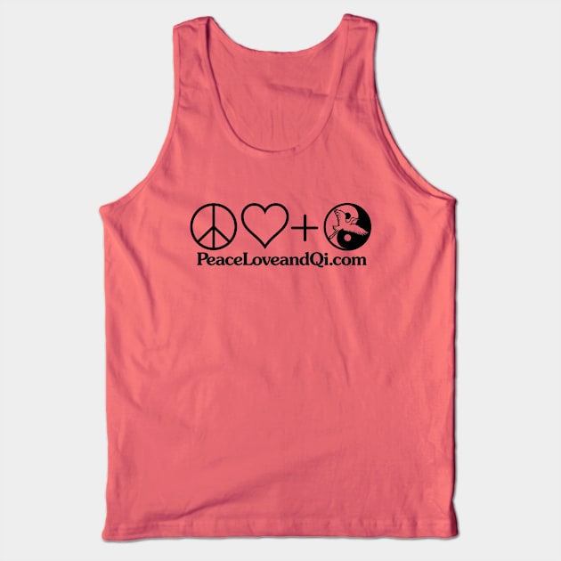 Peace Love and Qi Tank Top by Tai Chi Wellbeing